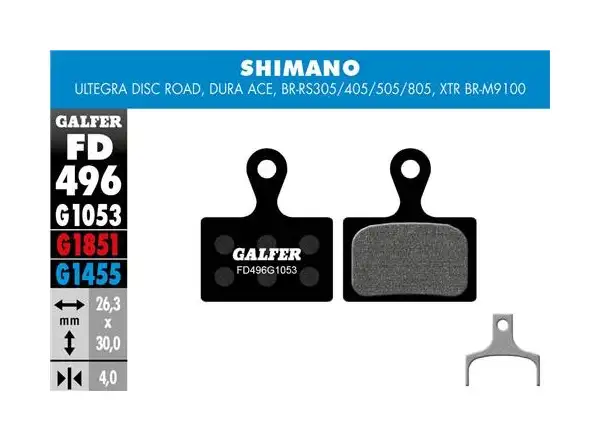 Galfer FD496 Standard G1053 Bremsbeläge für Shimano.