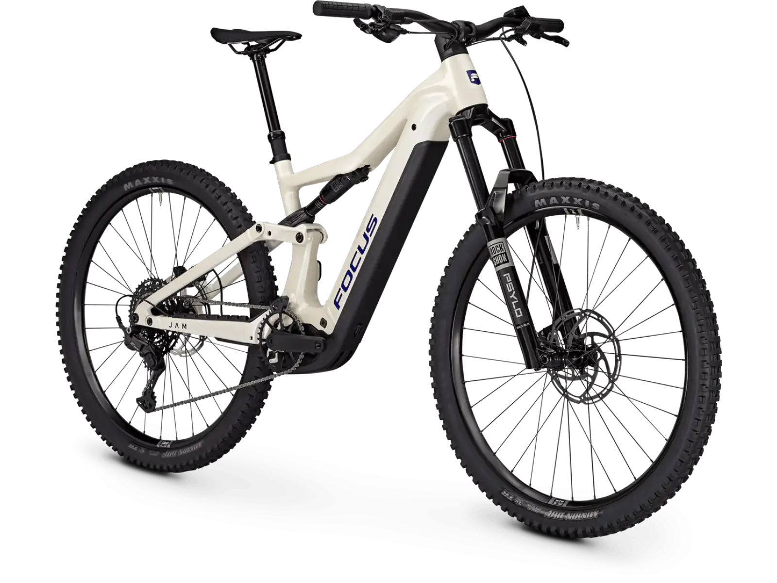 Focus JAM 7 800Wh vollgefedertes E-Bike Champagne / Shellwhite