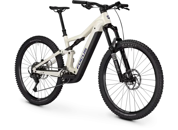 Focus JAM 7 800Wh vollgefedertes E-Bike Champagne / Shellwhite