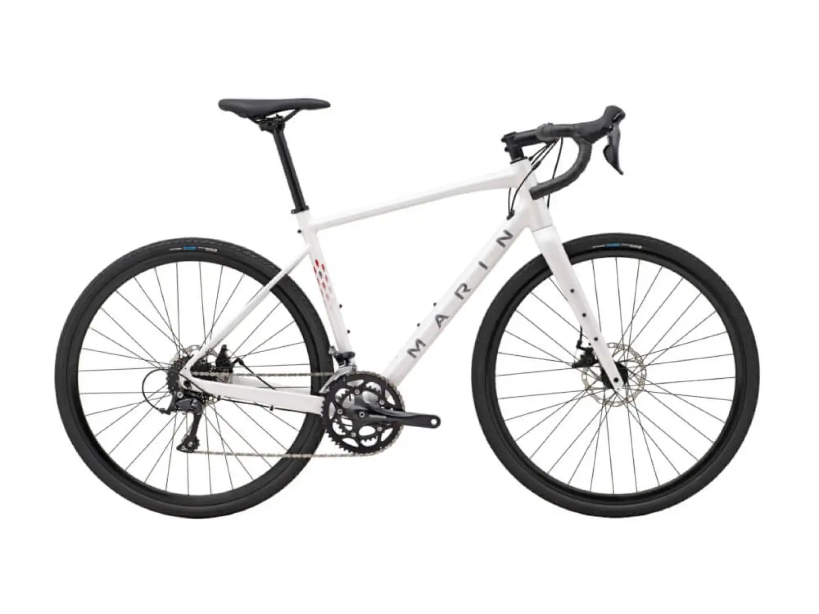 Marin Gestalt 1 Schotterfahrrad Glanz Weiß/Grau