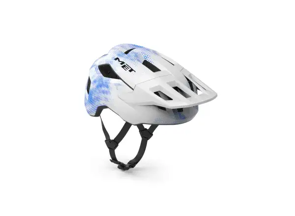 MET Shelter Youth Kinderhelm White Blue