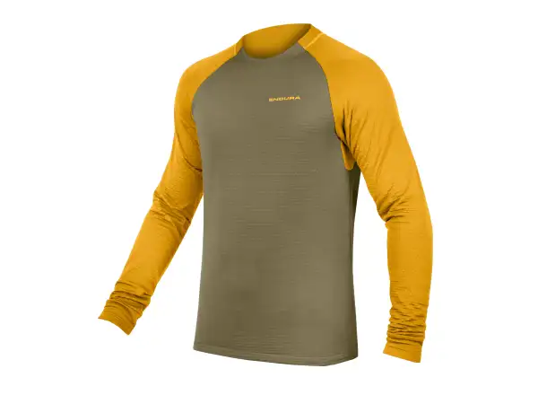 Endura Singletrack Fleece Herren Langarmtrikot Tweed Green