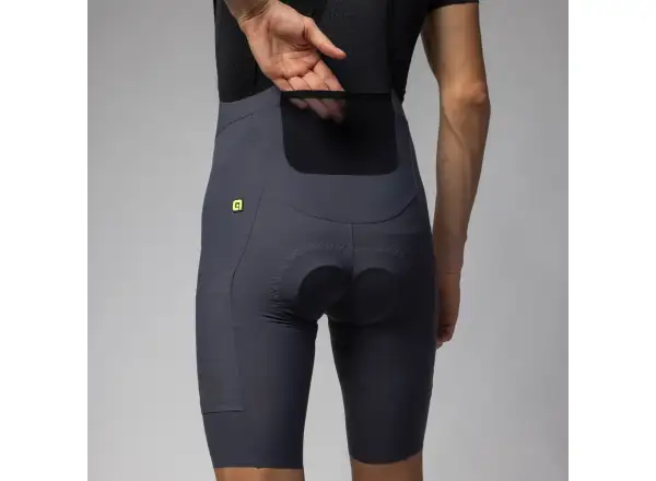 Alé R-EV1 GO Herren-Radhose mit Polster und Trägern Titanium