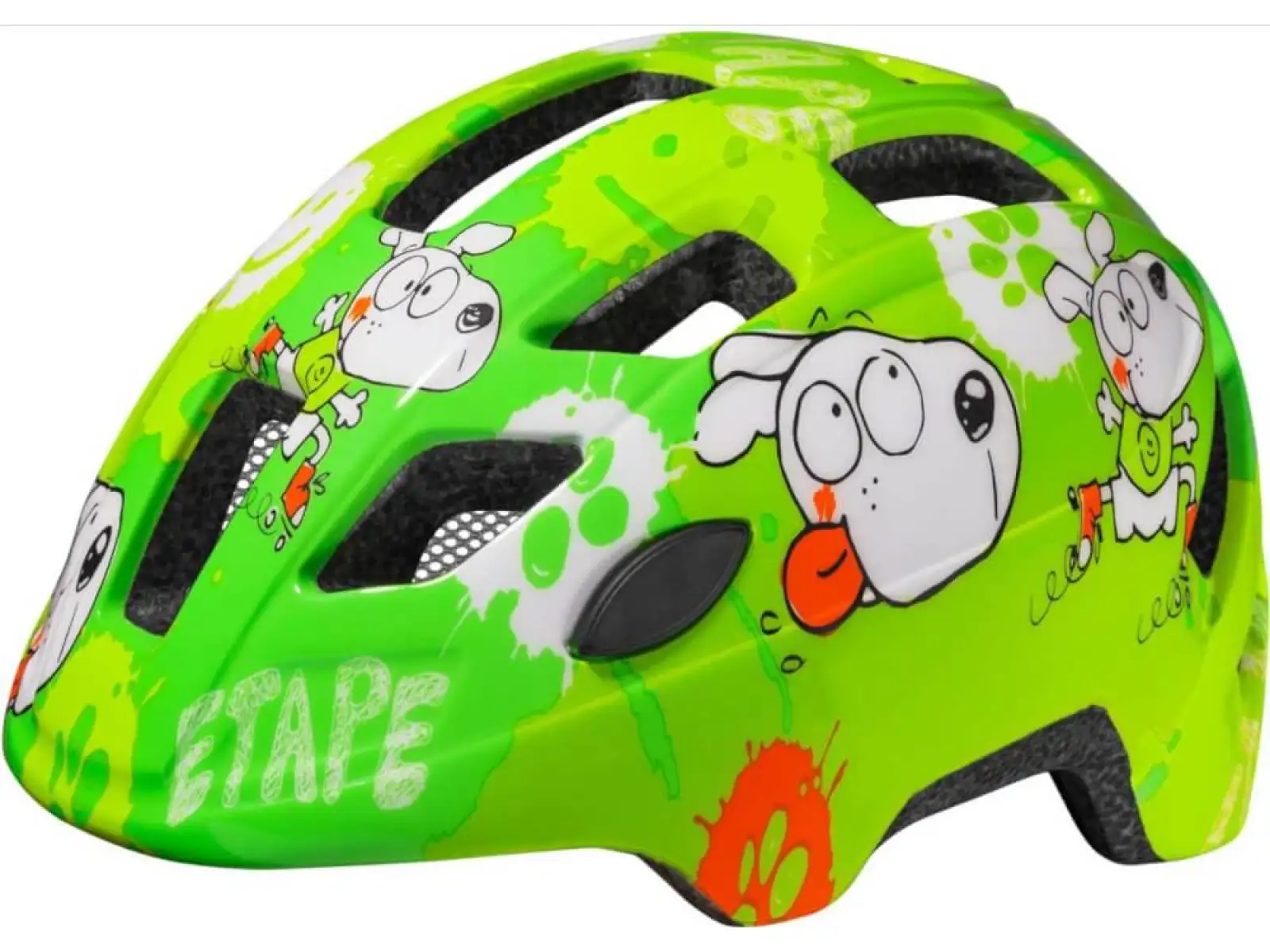Etape Kitty 2.0 Kinder-Fahrradhelm grün.