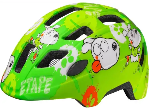 Etape Kitty 2.0 Kinder-Fahrradhelm grün.