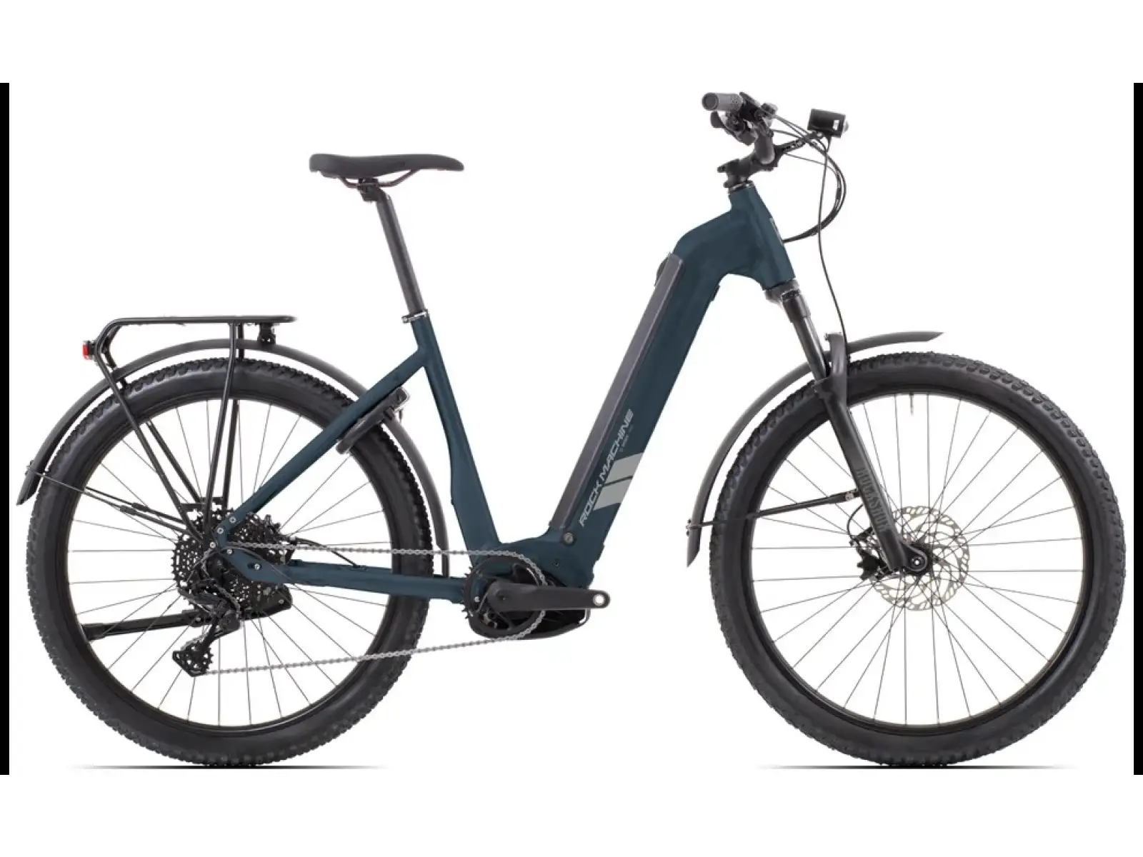 Rock Machine eRokk B90 City Tiefeinstiegs Elektrofahrrad Matte Nightstrom Blue