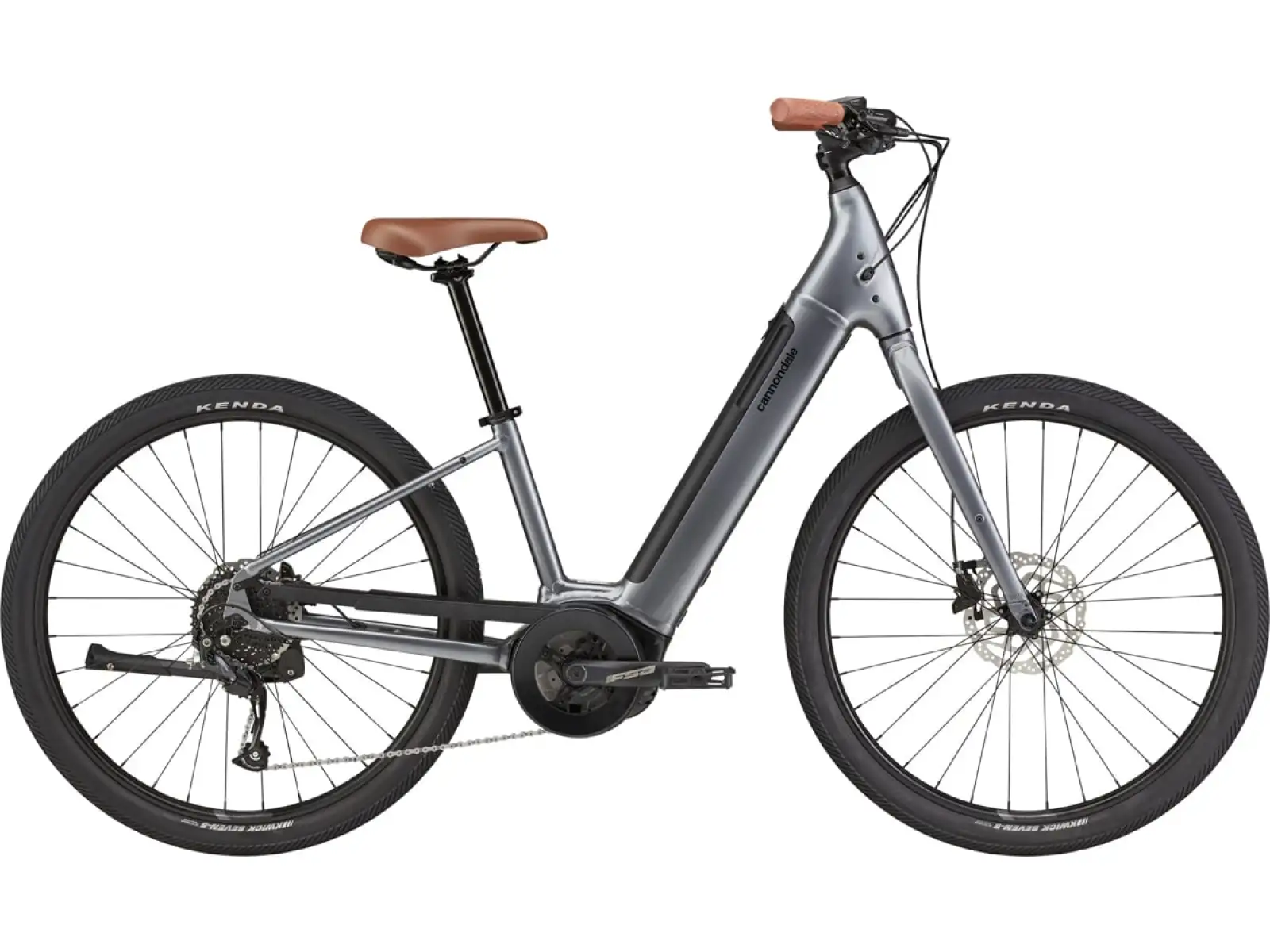 Cannondale Adventure NEO 4 GRY - elektrisches Stadtfahrrad.