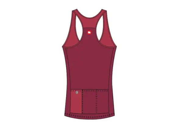 Dotout Metro ärmelloses Damen-Trikot Bordeaux/Red