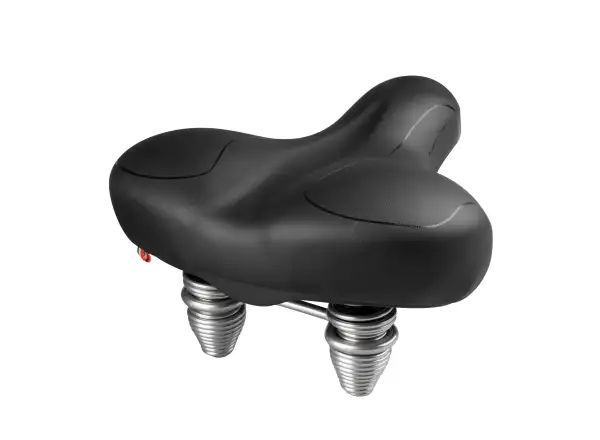 Force Nova 2 Damen-Feder-Sattel in Schwarz.