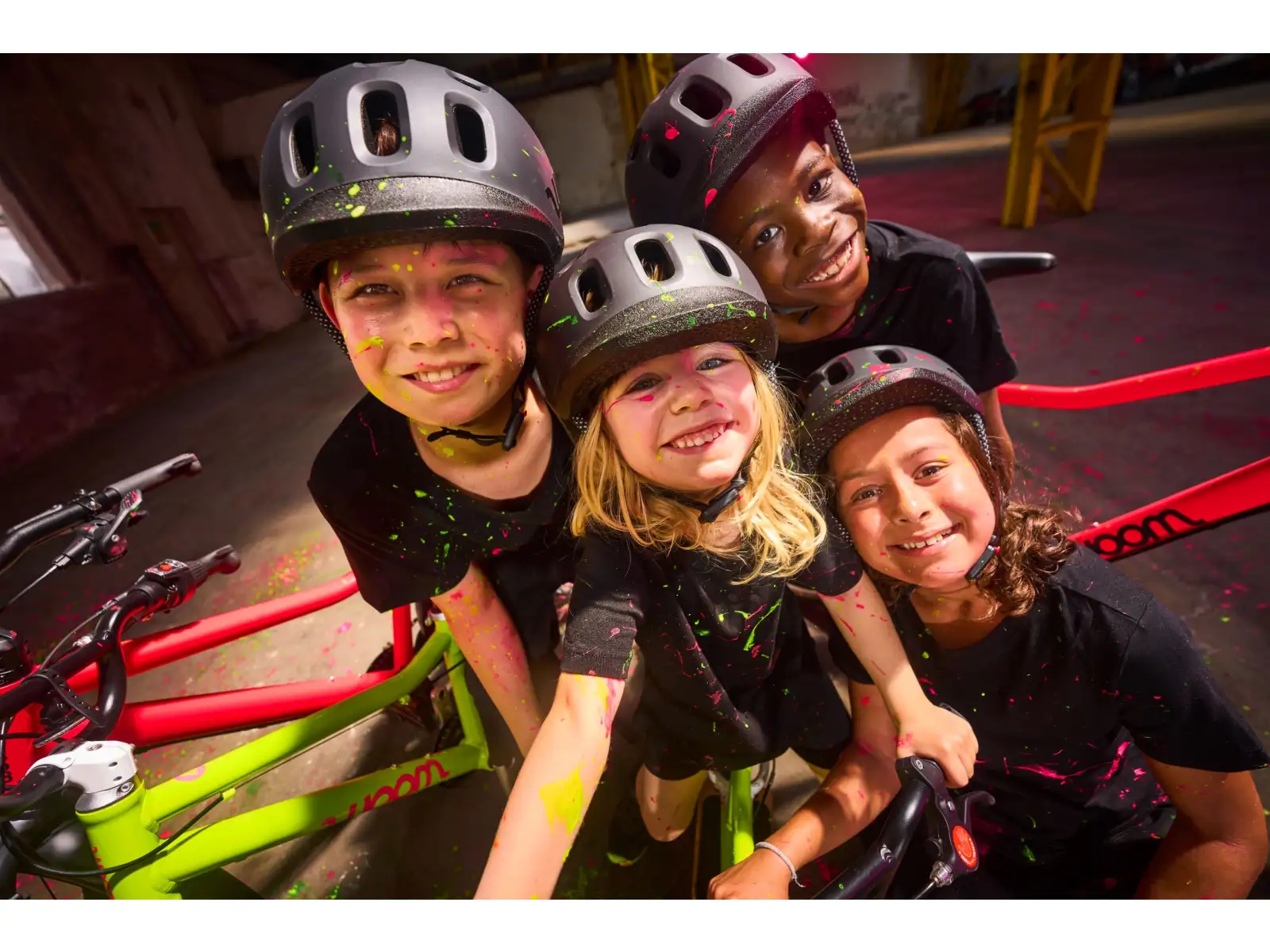 Woom GO 3 Automagic Kinderfahrrad neon lime