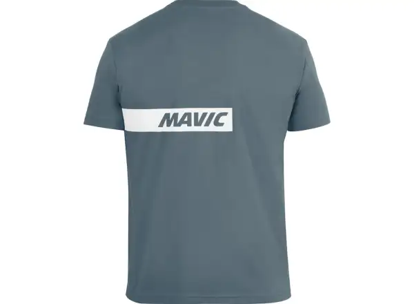 Mavic Corporate Stripe Herren-T-Shirt mit kurzen Ärmeln Orion Blue/Off White