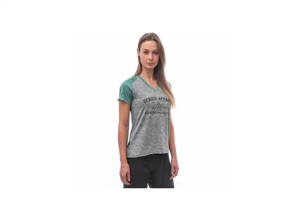 Sensor Charger Damen Trikot Kurzarm grau/Mint