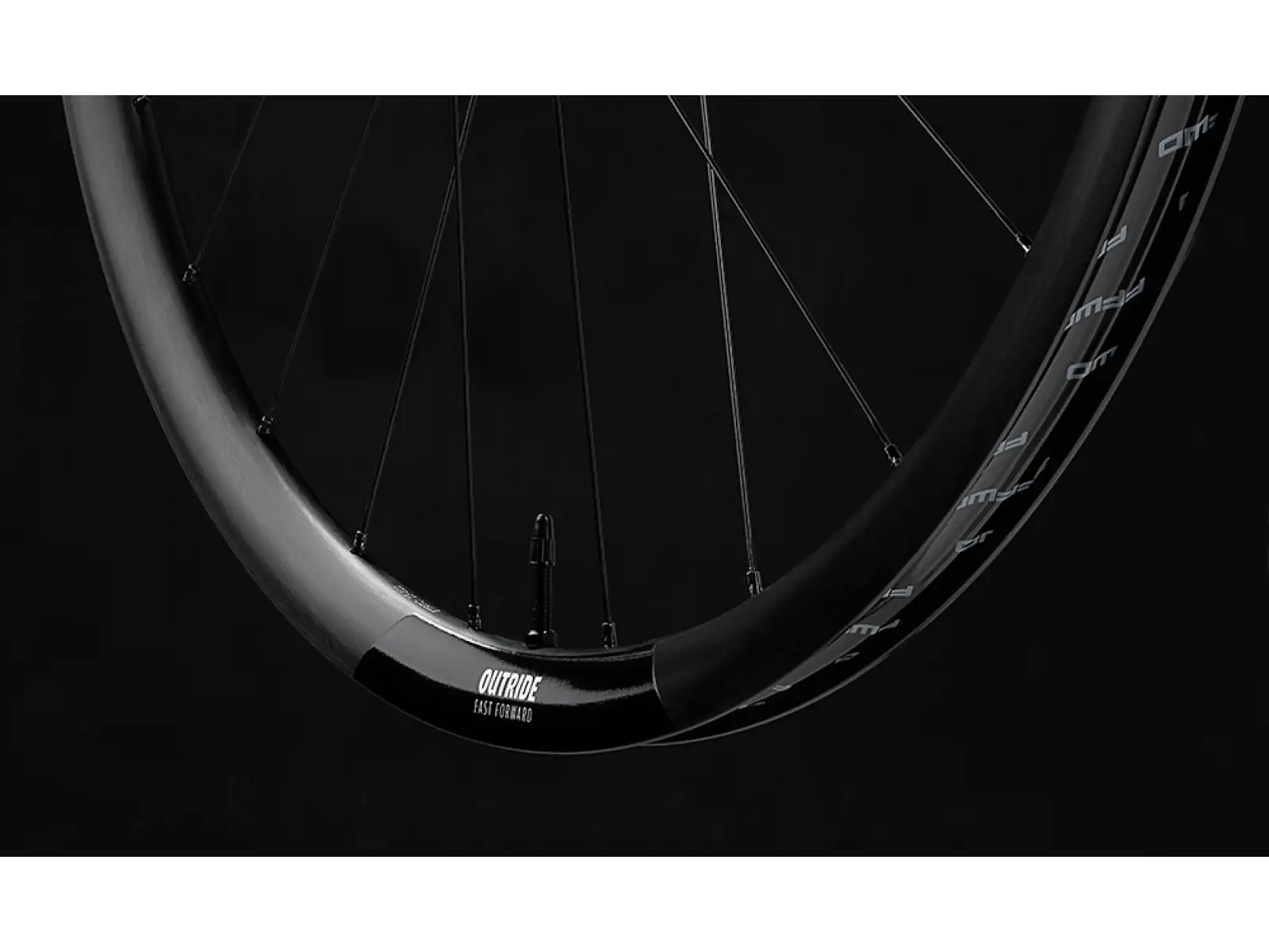 FFWD Outride geflochtene Gravel-Räder, DT Swiss 350 Naben Matt Black