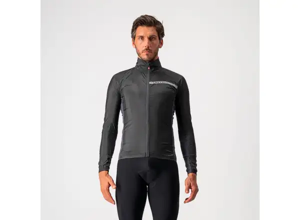 Castelli Squadra Stretch Herrenjacke light black/dunkelgrau