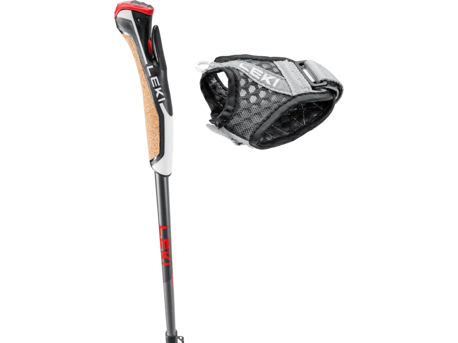 Leki Instructor Lite Trekkingstöcke Dark anthracite/Gray/Red Gr.100-125 cm