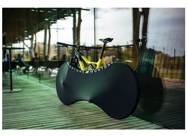 Montone Fahrrad mKayak 2.0 Fahrradabdeckung für den Innenbereich Schwarz/Weiß
