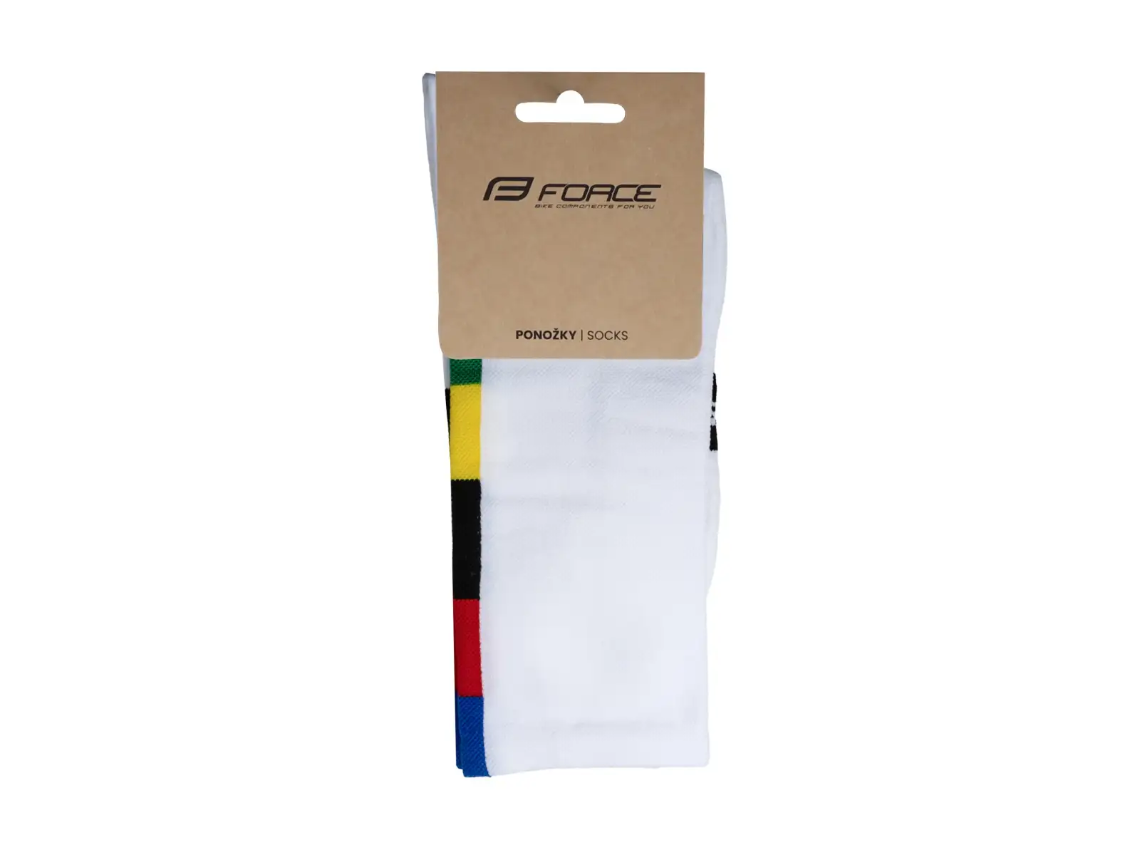 Force Long Pro Champion Slim Radsocken weiß