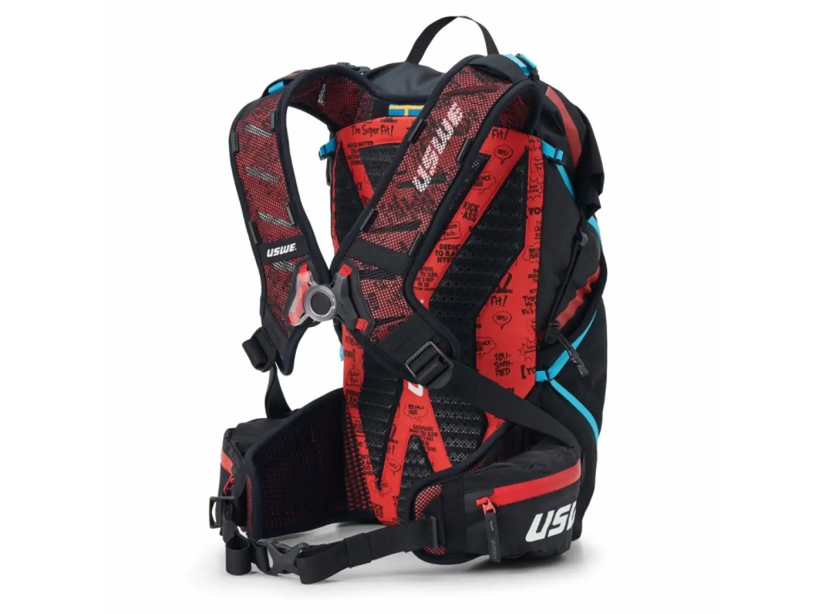 USWE Wanderer 18 Multisport-Rucksack Carbon Black 2x500ml Größe S