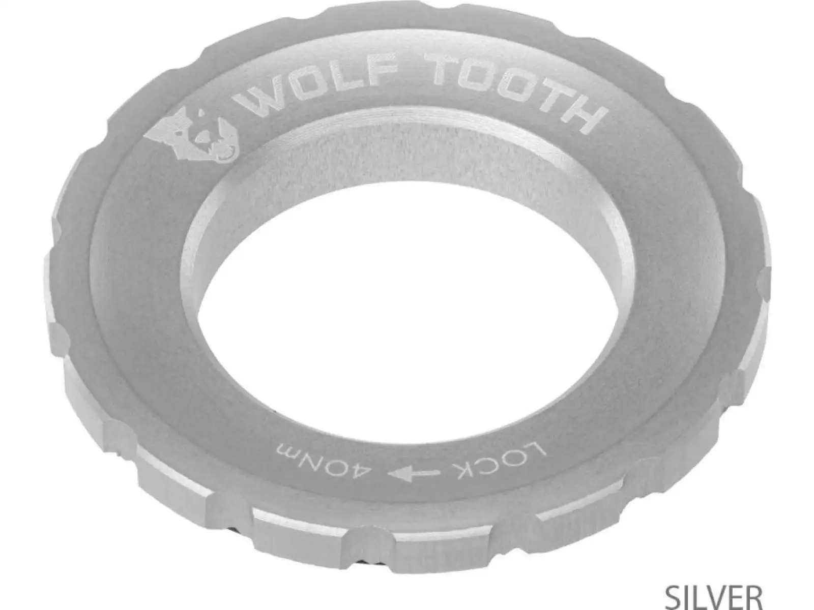 Wolf Tooth Centerlock Außenmutter Silber