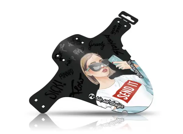 Rie:sel Design Schlamm:PE vorderer Mini-Schutzblech girl send it