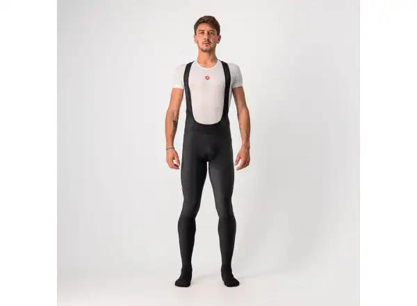 Castelli Velocissimo 5 Herrenhose mit Latz Black/Silver Reflex