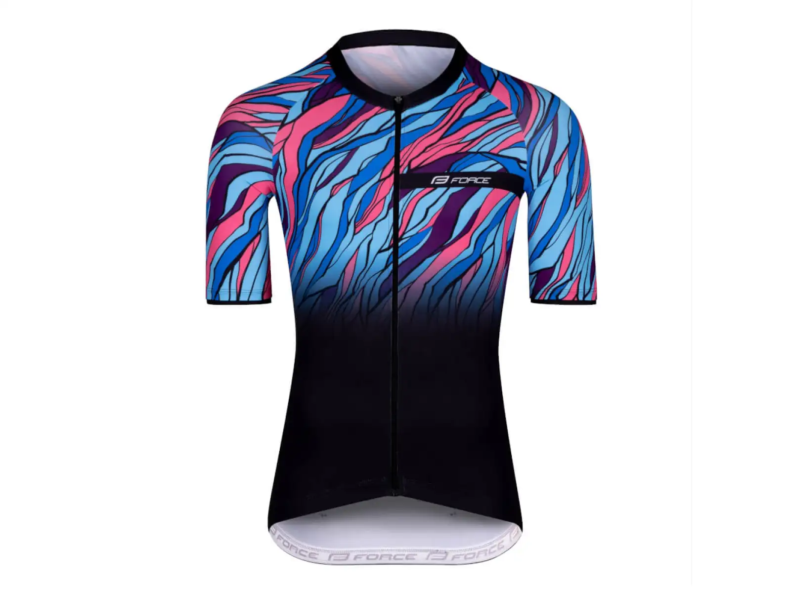 Force Life Herren Kurzarmtrikot schwarz/blau/rosa