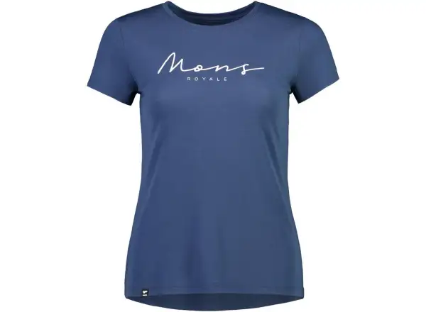 Mons Royale Icon Tee Damen T-Shirt Kurzarm dunkle Jeans