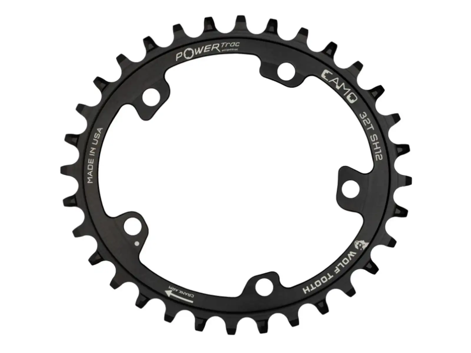 Wolf Tooth Camo ovaler Kettenblatt für Shimano 12-Gang