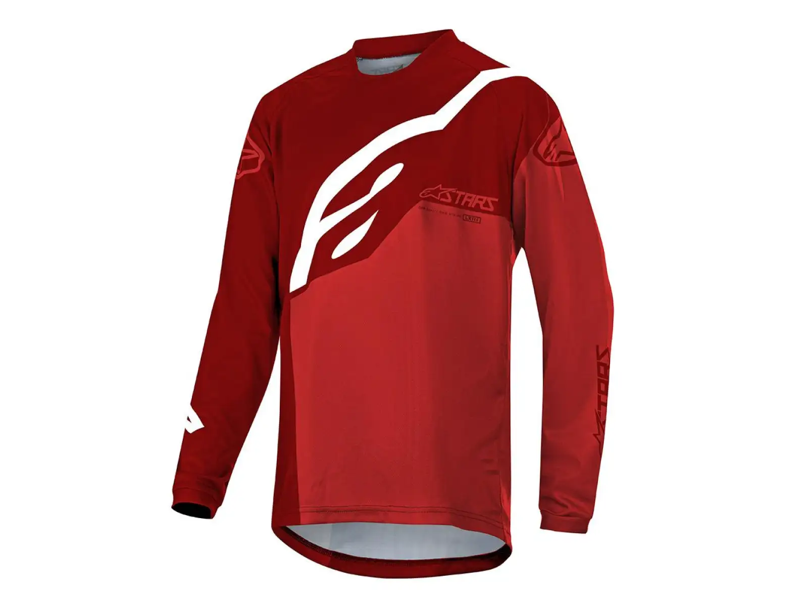 Alpinestars Racer Kinder Langarmtrikot Burgundy Bright/Red/White