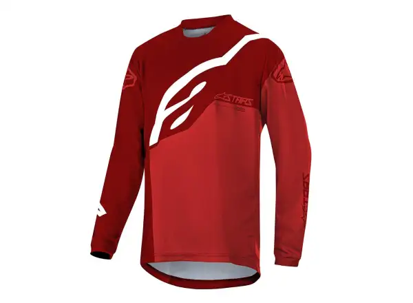 Alpinestars Racer Kinder Langarmtrikot Burgundy Bright/Red/White