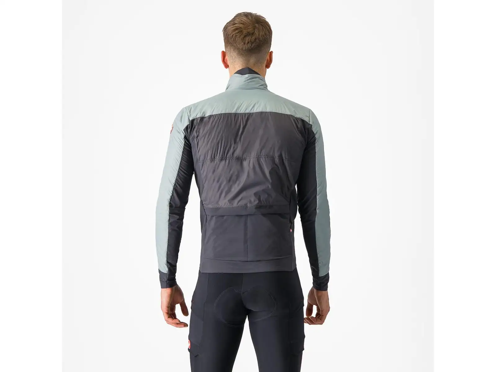 Castelli Unlimited Puffy Herrenjacke Defender Green/Dunkelgrau