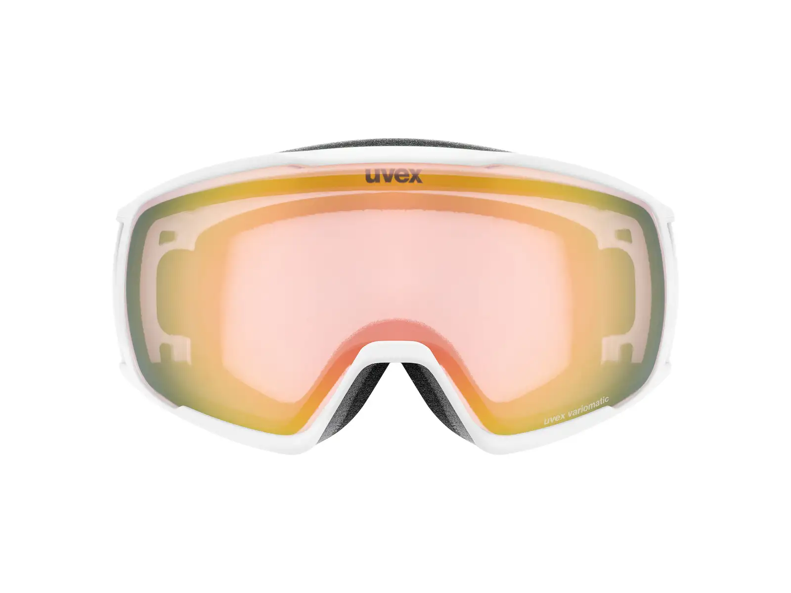 Uvex Vitorious Small V Skibrille whitw matt/rose - clear