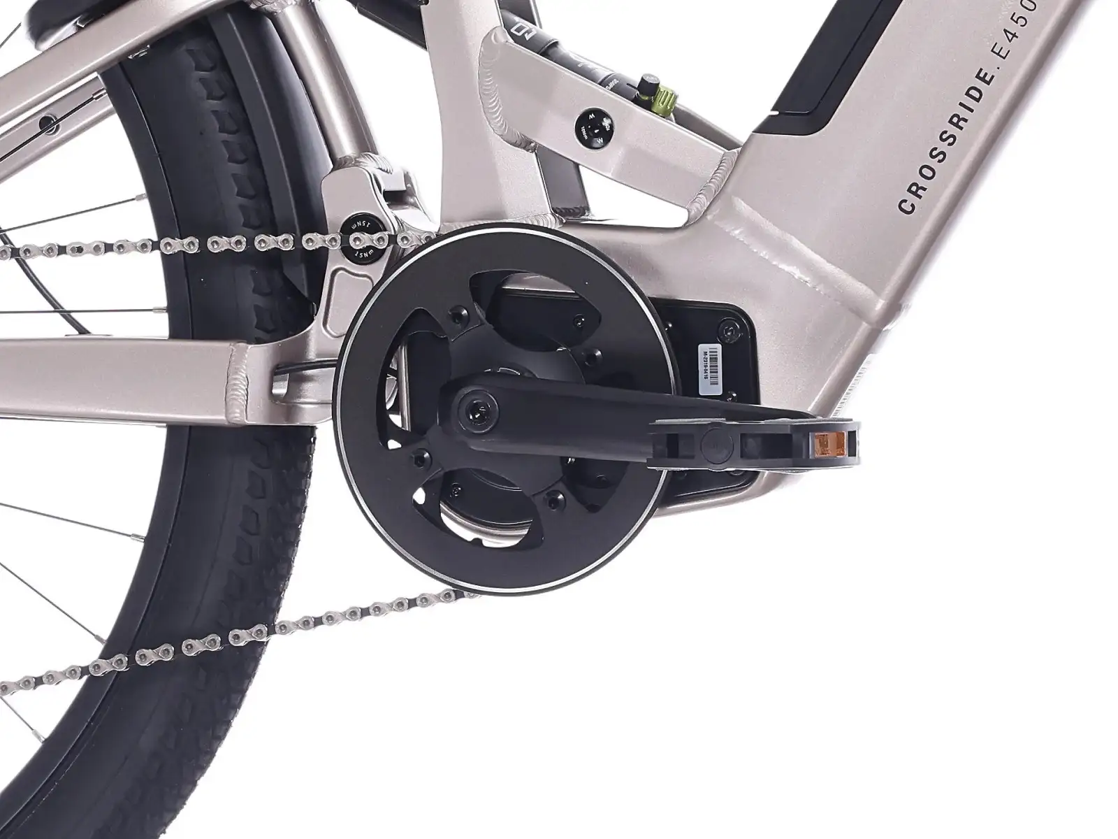 Rock Machine Crossride e450 FS Tiefeinsteiger E-Fully Sand Grey/Black
