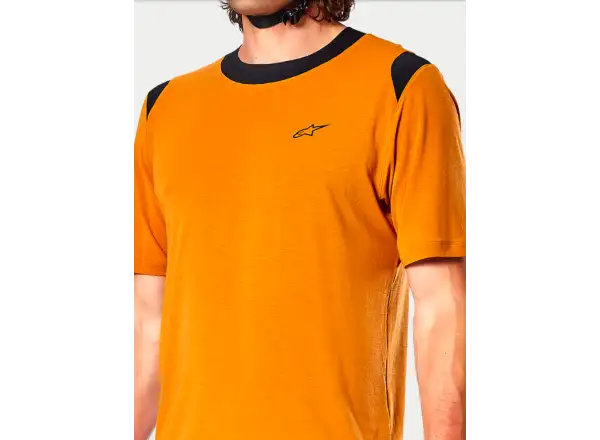 Alpinestars A-Dura Dri Wool Herrentrikot kurzarm Dark Gold