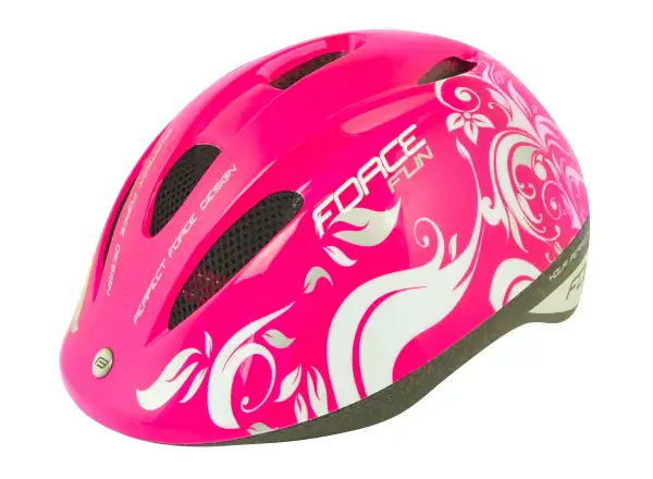 Force Fun Flowers Kinderhelm rosa/weiß
