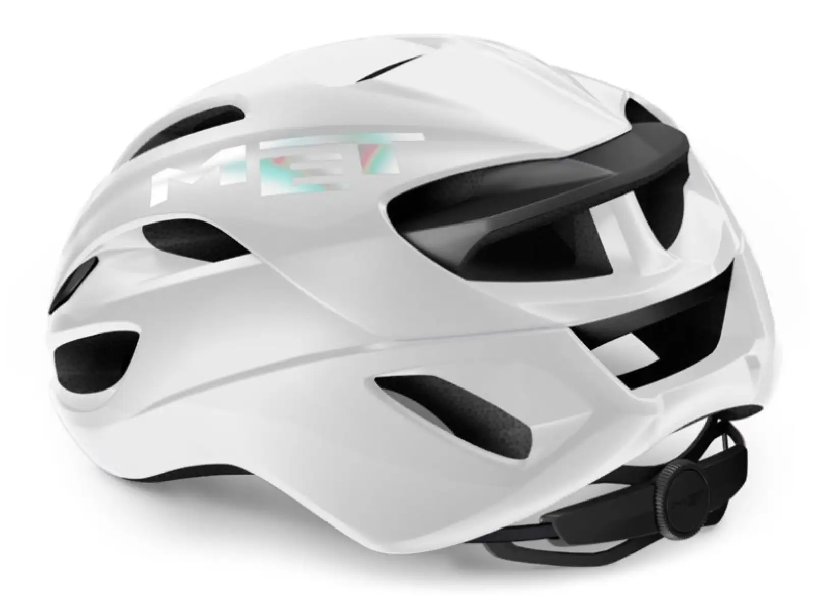 MET Rivale MIPS Helm Weiß holographisch Glanz