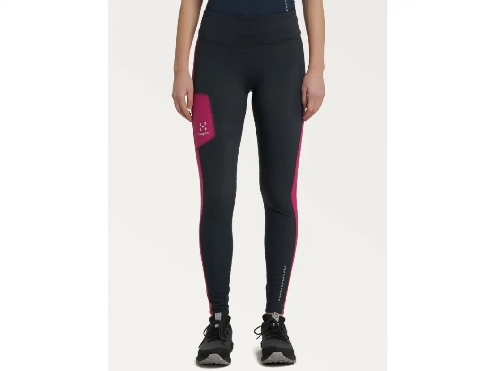 Haglöfs L.I.M Winter elastische Damenhose dunkelgrau/rosa