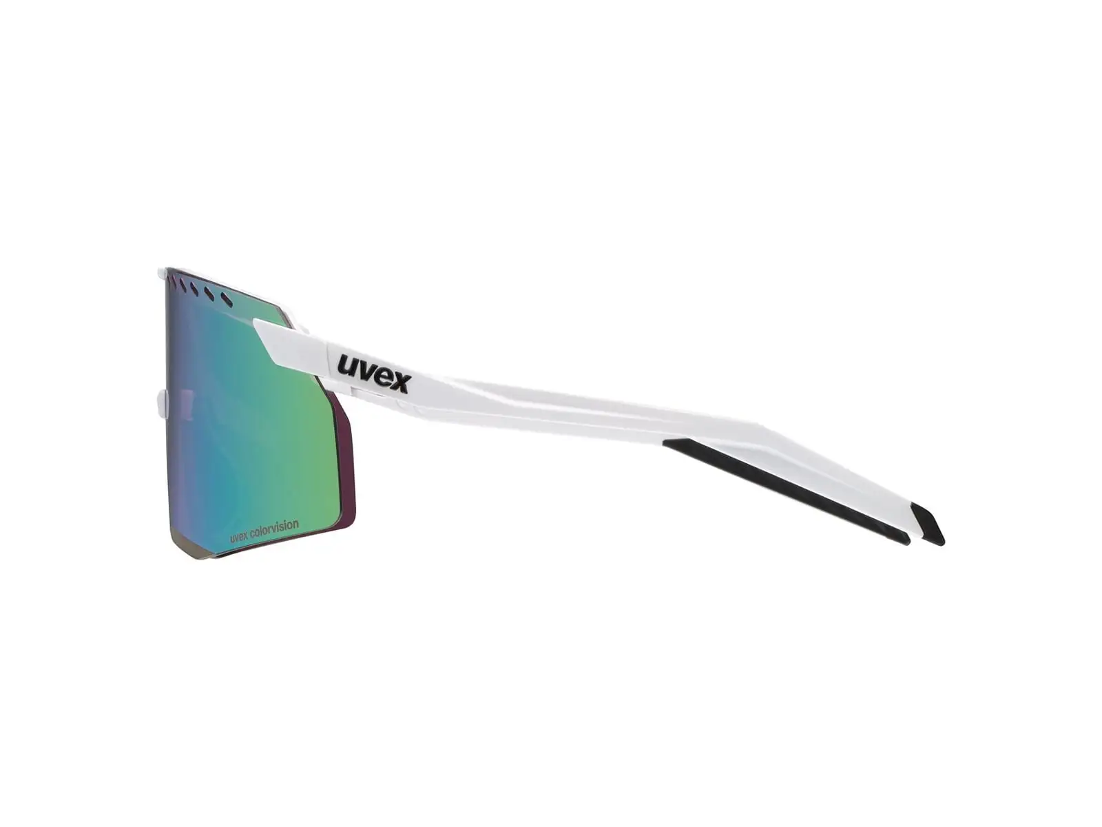 Uvex Pace Stage Colorvision Brille White Matt/Mirror Green
