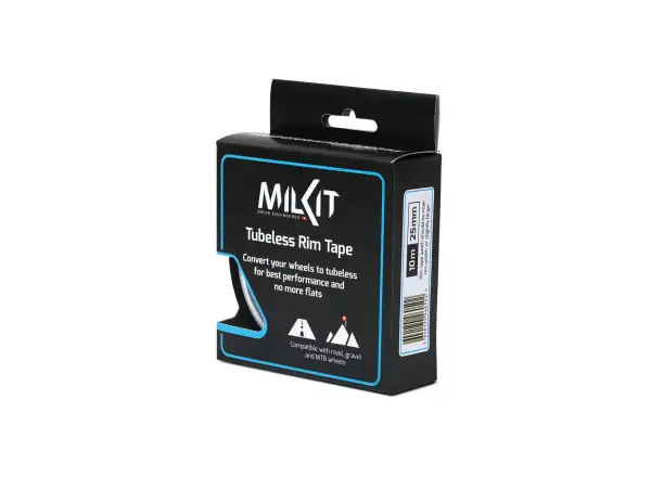 milKit tubeless Felgenband 10 m x 25 mm schwarz