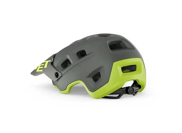 MET Terranova Helm Grau/Limette Matt