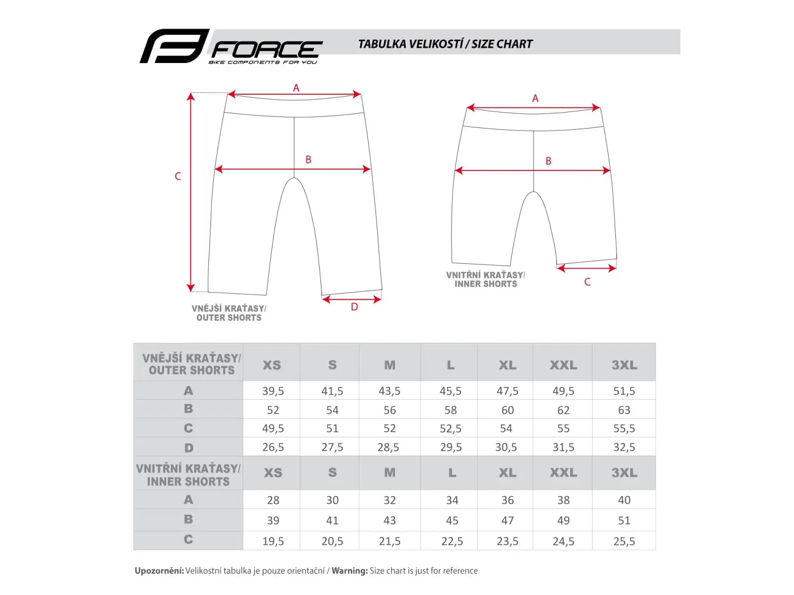 Force Storm Herren-MTB-Shorts mit Einlage Schwarz/Grau