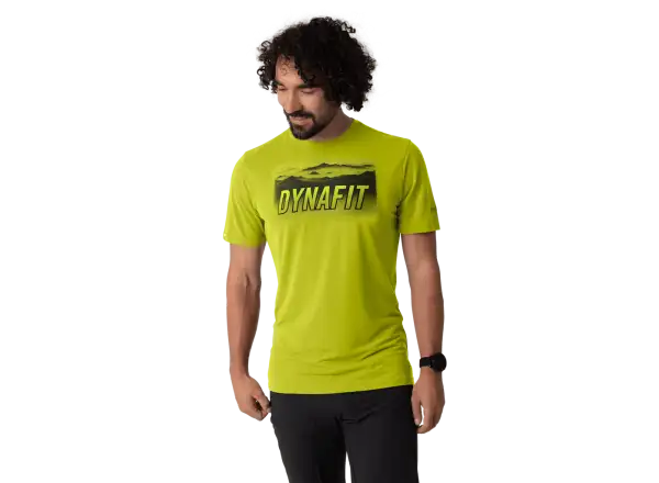 Dynafit Transalper Graphic Herren T-Shirt kurzer Ärmel Golden Lime