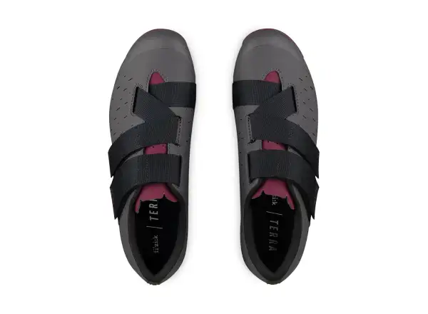 Fizik Terra Powerstrap X4 Gravel Herren-Radschuhe Anthracite/Grape