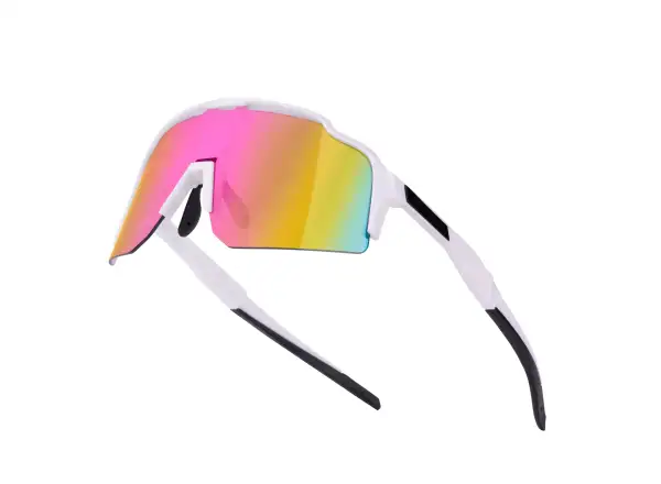 Force Strive Brille weiß/rosa Spiegelglas