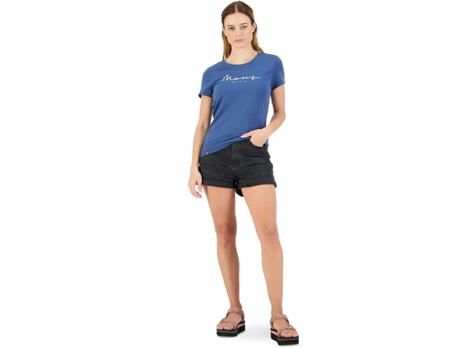 Mons Royale Icon Tee Damen T-Shirt Kurzarm dunkle Jeans