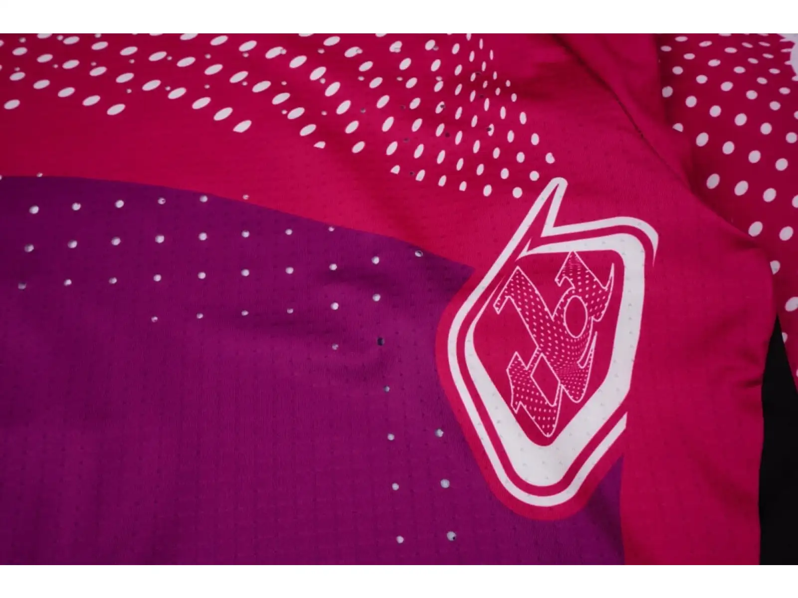 Troy Lee Designs x SRAM Sprint Ultra Herren Langarmtrikot Radioscape Fuchsia