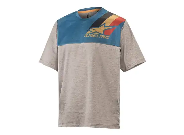 Alpinestars ALPS 4.0 Kindershirt Kurzarm melange/grau/schwarz/ocker/rot