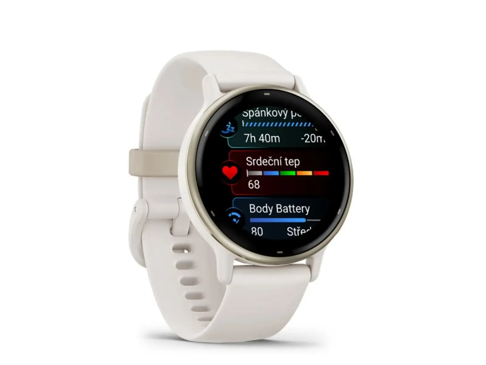 Smartwatch Garmin vívoactive 5 Elfenbein/Creme Gold
