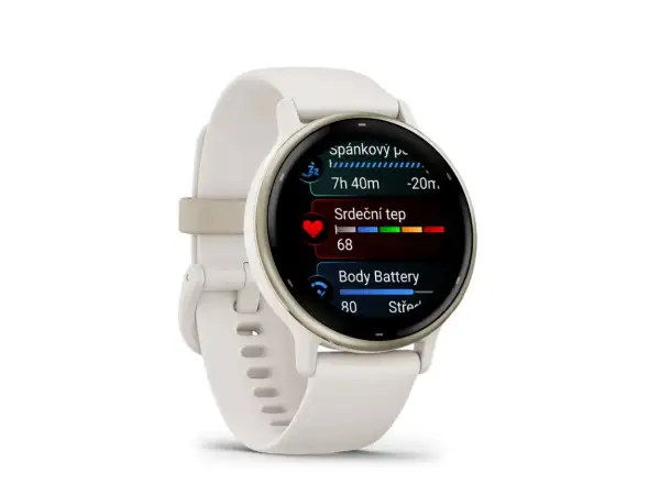 Smartwatch Garmin vívoactive 5 Elfenbein/Creme Gold