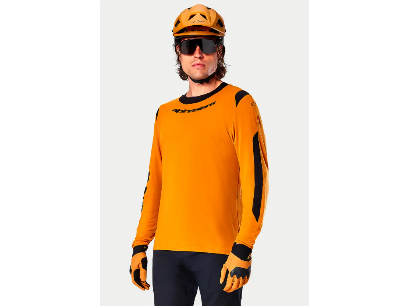 Alpinestars A-Dura Dri Wolle Herrentrikot Langarm Dark Gold